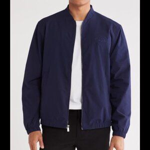 Scotch & Soda Seersucker Full Zip Jacket Navy Blue Men's Size S